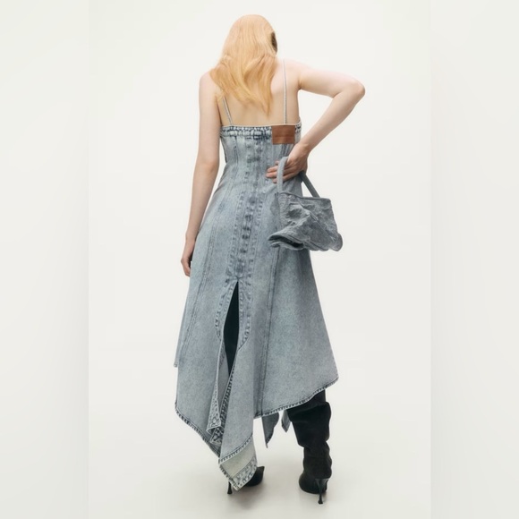 Gray Denim Dress - Picture 2 of 16